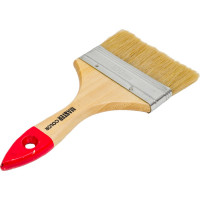 Флейцевая кисть, натуральная щетина, 55% топс, лакированная ручка, ширина 100мм МASTER COLOR 30-0016