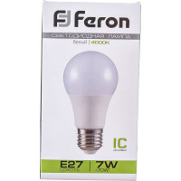 Светодиодная лампа - шар E27 7W 4000K FERON LB-91 25445