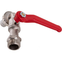 Кран водоразборный MasterProf 1/2", для умывальника дачного, со штуцером 15мм. ручка ИС.080033