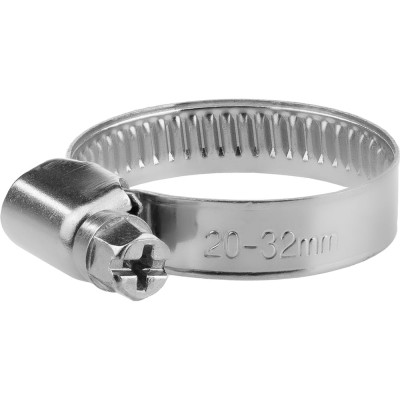 Обжимной хомут из нержавеющей стали MasterProf 20-32 мм, 2 шт ИС.140240