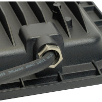 Светодиодный прожектор SAFFIT SFL90-150 2835SMD, 150W 6400K AC220V/50Hz IP65, черный в компактном корпусе 55069