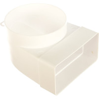 Соединитель угловой плоского воздуховода с круглым 55х110/D100 ERA 511СК10КП 87-743