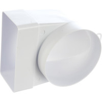 Соединитель угловой плоского воздуховода с круглым 55х110/D100 ERA 511СК10КП 87-743