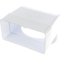 Соединитель угловой плоского воздуховода с круглым 55х110/D100 ERA 511СК10КП 87-743