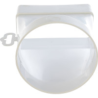 Соединитель эксцентриковый плоского воздуховода с круглым 60х120/D100, пластик ERA 612СП10КП 210-043