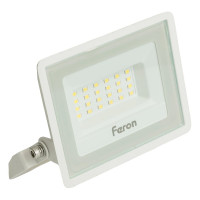 Светодиодный прожектор Feron 2835 SMD 30W 6400K IP65 AC220V/50Hz, белый с матовым стеклом, LL-920 29496