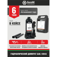 Домкрат 6 тонн в кейсе БелАК БАК.10043