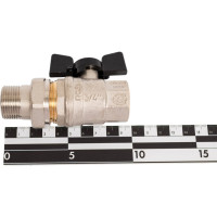 Кран Американка Н/В Ду-20 /3/4" Бабочка черная Bugatti OREGON 03220075 03220032