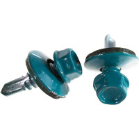 Кровельный саморез, синяя вода Крепежная техника 5,5х19 RAL 5021 300шт 420396 БК