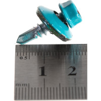 Кровельный саморез, синяя вода Крепежная техника 5,5х19 RAL 5021 300шт 420396 БК