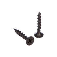 Саморез Качественный Крепеж 3,5х32 потай, крупная резьба, оксид 550 шт 0500361 КЧ