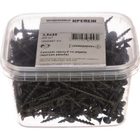Саморез Качественный Крепеж 3,5х45 потай, крупная резьба, оксид 320 шт 0500367 КЧ