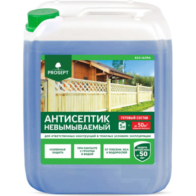 Невымываемый антисептик PROSEPT ECO ULTRA для ответственных конструкций (готовый состав) 5 л 017-5