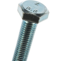 Болт Tech-Krep/Zitar DIN933 с шестигранной головкой, оцинкованный М10х100 + гайка + шайба 2 шт - пакет 136917