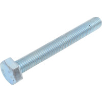 Болт Tech-Krep/Zitar DIN933 с шестигранной головкой, оцинкованный М10х80 + гайка + шайба 2 шт - пакет 114057
