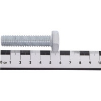 Болт Tech-Krep/Zitar DIN933 с шестигранной головкой, оцинкованный М12х50 + гайка + шайба 2 шт - пакет 136923