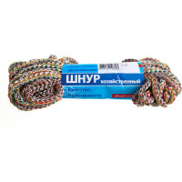 Вязано-плетенный шнур (ПП, 5 мм, хозяйственный, цветной, 20 м) Tech-Krep 139945