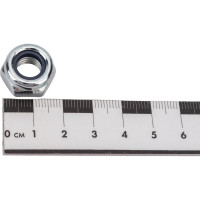 Гайка Стройметиз М10 самоконтрящаяся, DIN 985, цинк уп. 40 шт коробка с окном малая 3040063