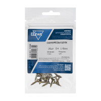Саморез ШУж 4,0х16 потайная головка 25 шт, пакет Zitar 102488