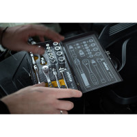 Набор инструментов 18 предметов 1/4" Inforce, Сталь Cr-V, Профессиональный, 06-07-13