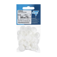 Декоративная заглушка 12 мм, белая, 30 шт, пакет Zitar 108877
