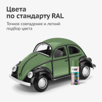 Аэрозольная краска в баллончике KUDO высокопрочная алкидная универсальная глянцевая RAL 6011 фисташковая KU-1008