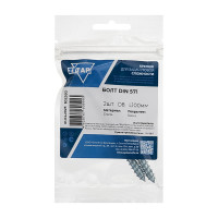 Сантехнический болт DIN 571, оцинкованный, 8x100 мм, 2 шт. в пакете Zitar 102592