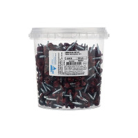 Саморез КР со сверлом 4,8x28 мм RAL-3011 темно-красный, 300 шт в ведре Zitar 103182