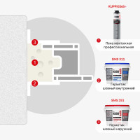Полиуретановая монтажная пена KUDO PROFF 65+ KUPP10S65+