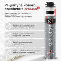 Полиуретановая монтажная пена KUDO PROFF 65+ KUPP10S65+