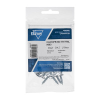 Саморез ШСММ 4,2x16 мм, белый, KP RAL 9003, 20 шт в пакете Zitar 125517