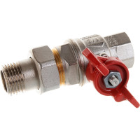 Шаровой кран RuB с накидной гайкой ("американка"), 1/2" DN15 PN40, ВР-ВР, серия MILANO (S.90) S90D36