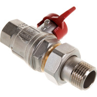 Шаровой кран RuB с накидной гайкой ("американка"), 1/2" DN15 PN40, ВР-ВР, серия MILANO (S.90) S90D36
