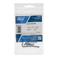 Винт DIN965 с потайной головкой оцинк. М4x25 12 шт - пакет Zitar 126588