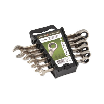 Набор ключей Дело Техники комбинированных трещоточных с переключателем 6 шт., холдер 515260