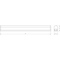 Линейный светодиодный светильник ЭРА LLED-01-04W-4000-W 4Вт 4000K L314мм с выключателем Б0017422