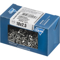 Саморез Zitarы универсальные 10x2,5 мм 500 шт оцинкованные коробка с окном 102155