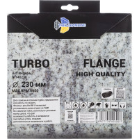 Диск алмазный отрезной TRIO-DIAMOND 230хm14 Flange Turbo FHQ456