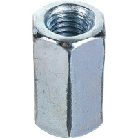 Гайка соединительная DIN6334 оцинкованная М10, 2 шт в пакете Zitar 112279