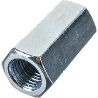Гайка соединительная DIN6334 оцинкованная М20, 1 шт в пакете Zitar 112841