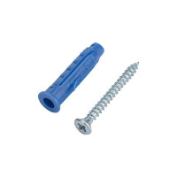 Саморез ШУц Tech-Krep/Zitar 3,0х30 потайная головка + дюбель 5х25 100 шт - пакет 112935