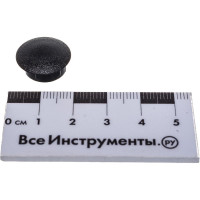 Декоративная заглушка Tech-Krep/Zitar 14 мм черная 30 шт - пакет 108892