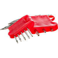 Ключи звездочки в пластиковом держателе, CrV, Т5-Т20, 8 шт. FIT IT 64001