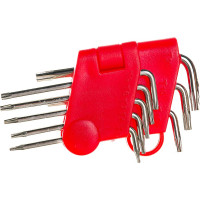 Ключи звездочки в пластиковом держателе, CrV, Т5-Т20, 8 шт. FIT IT 64001