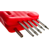 Ключи звездочки в пластиковом держателе, CrV, Т5-Т20, 8 шт. FIT IT 64001