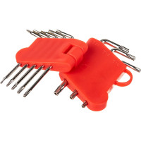 Ключи звездочки в пластиковом держателе, CrV, Т5-Т20, 8 шт. FIT IT 64001