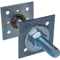 Регулировочный лифт Tech-Krep 100х100 мм со шпилькой М24 Н=150 мм - накл. 124427