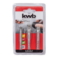 Набор адаптеров 1/4" (3 шт.) KWB 105310
