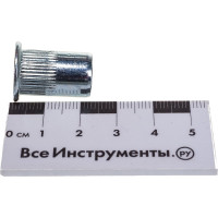 Заклепка резьбовая стальная цилиндрическая с насечкой (50 шт; М10; стандартный борт) MESSER 211110S-50