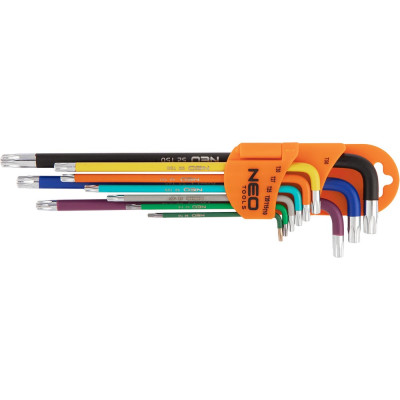 Шестигранные ключи NEO Tools HEAVY DUTY T10-T50 мм, 9 шт. 09-518